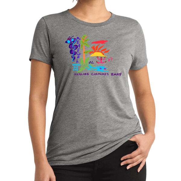 Printed Healing Cultures - Women's Tri Blend Tee Thumbnail