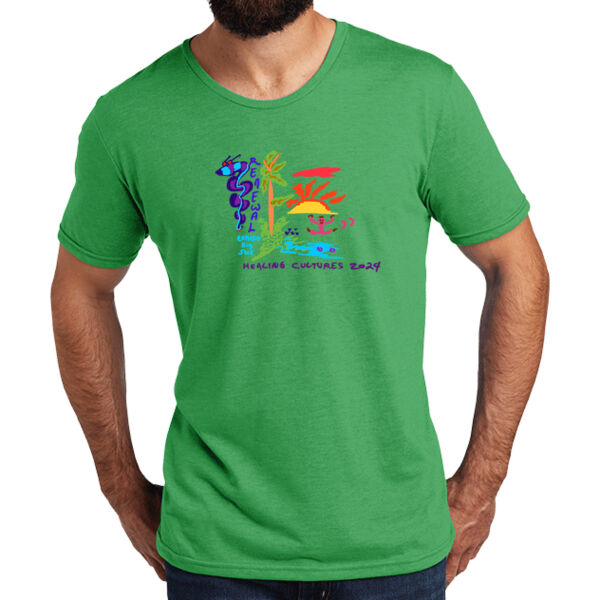 Printed Healing Cultures - Unisex Tri Blend Tee Thumbnail