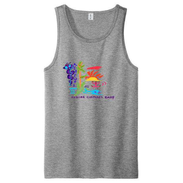 Printed Healing Cultures - Unisex Tri Blend Tank Thumbnail