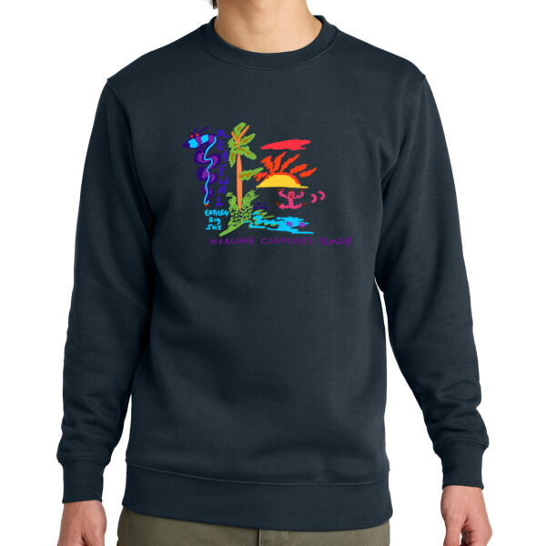 Printed Healing Cultures - Fleece Crew Sweatshirt Thumbnail