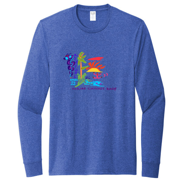 Printed Healing Cultures - Unisex Long Sleeve Recycled Blend Tee Thumbnail