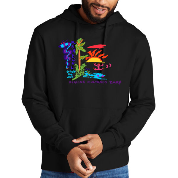 Printed Healing Cultures - Unisex Organic French Terry Pullover Hoodie Thumbnail