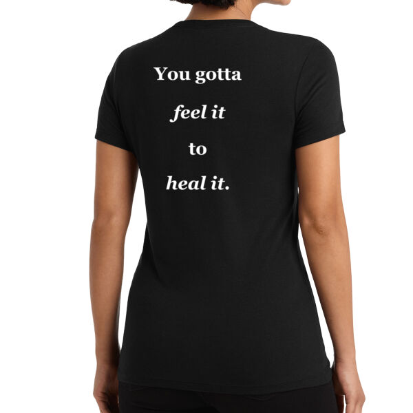 Printed Healing Cultures - Feel it to Heal it - Women's Tri Blend Tee Thumbnail