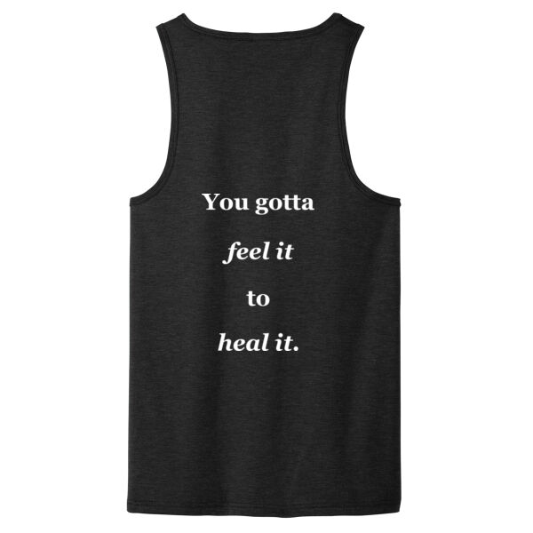 Printed Healing Cultures - Feel it to Heal it - Unisex Tri Blend Tank Thumbnail
