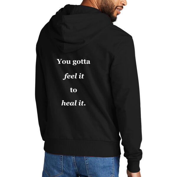 Printed Healing Cultures - Feel it to Heal it - Unisex Organic French Terry Pullover Hoodie Thumbnail