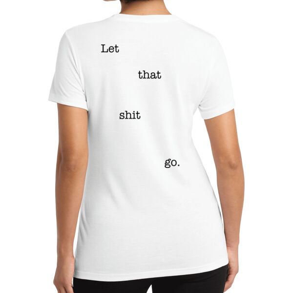 Printed Healing Cultures - Let That Shit Go - Women's Tri Blend Tee Thumbnail