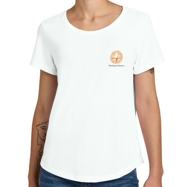 Printed Healing Cultures - Women's Relaxed Tri Blend Scoop Neck Tee Thumbnail