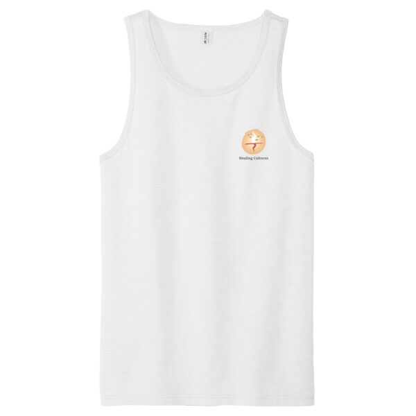 Printed Healing Cultures - Unisex Tri Blend Tank Thumbnail