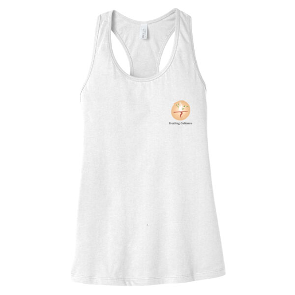 Printed Healing Cultures - Women's Jersey Racerback Tank Thumbnail