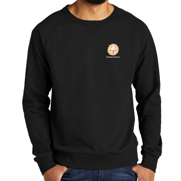 Printed Healing Cultures - Unisex Organic French Terry Crewneck Sweatshirt Thumbnail