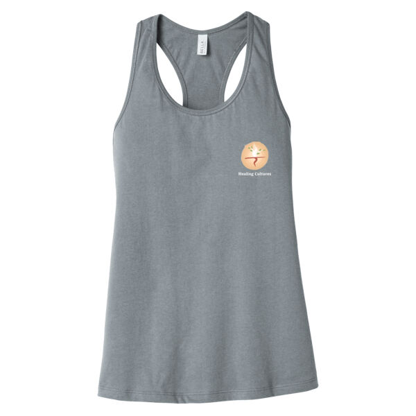 Printed Healing Cultures - Women's Jersey Racerback Tank Thumbnail
